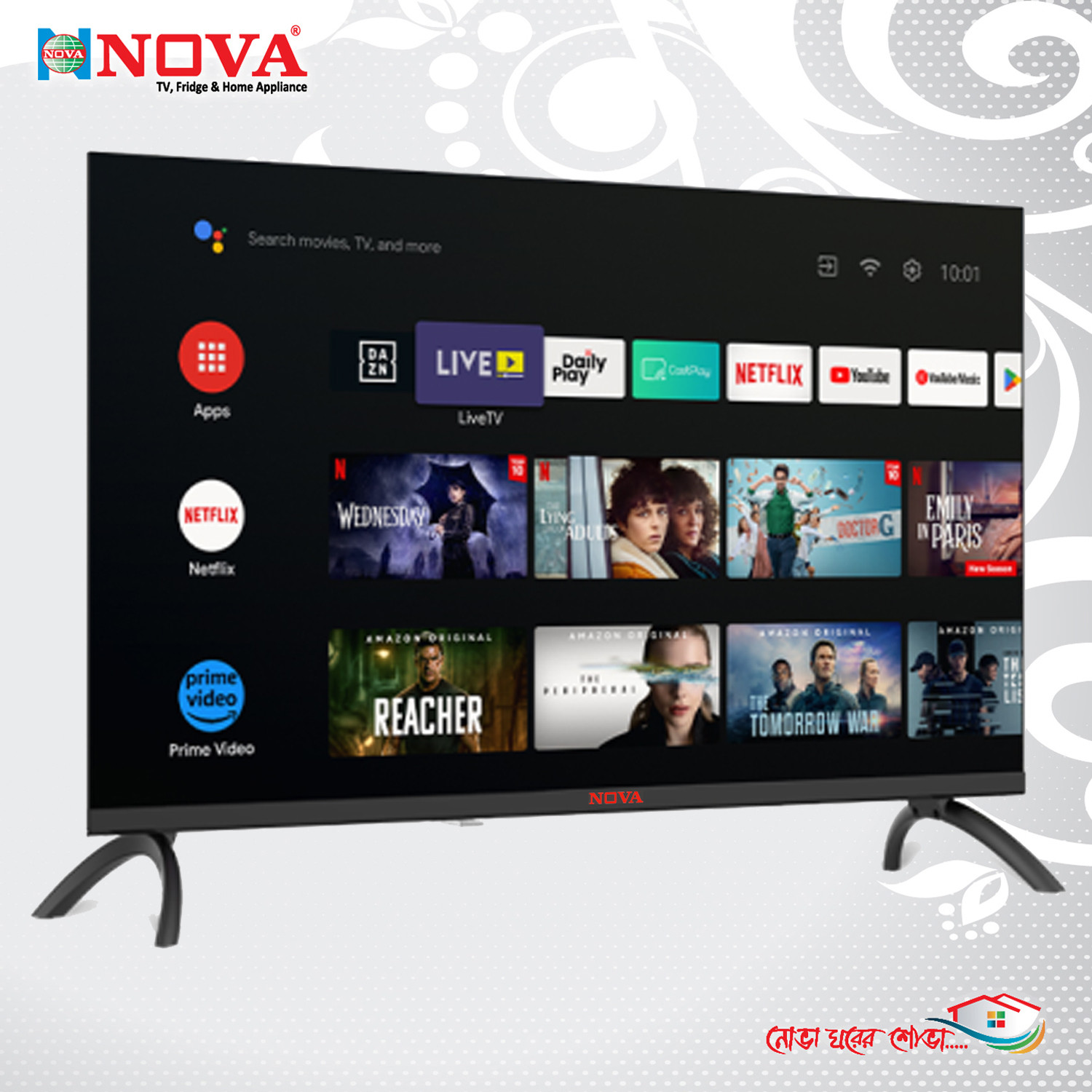 NOVA 32" Android LED TV  NV – 3237 GVR Voice Control