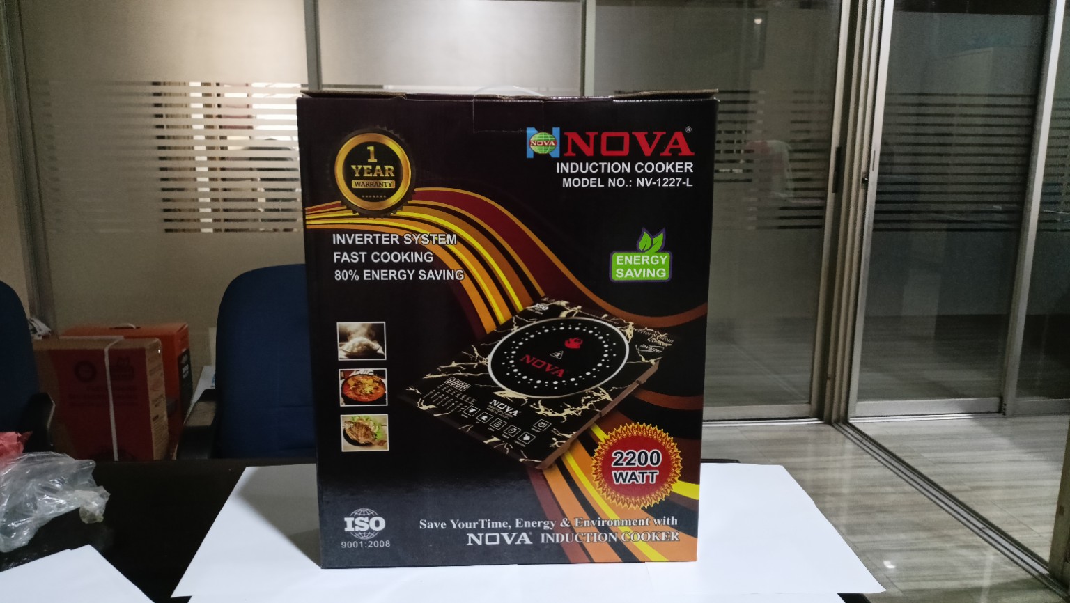 NOVA Induction Cooker NV-1227-L – 2200W Smart Touch Fast Cooker