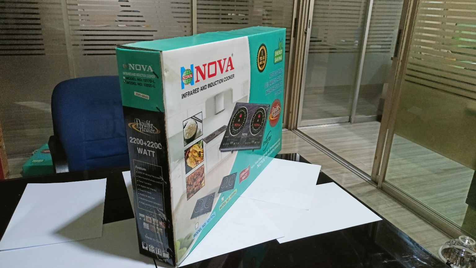 NOVA Infrared + Induction Cooker 4400W Double Burner | NV-1217D-L | Inverter System | Dual Cooker